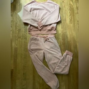 Z Supply pink lounge wear matching set. Size small